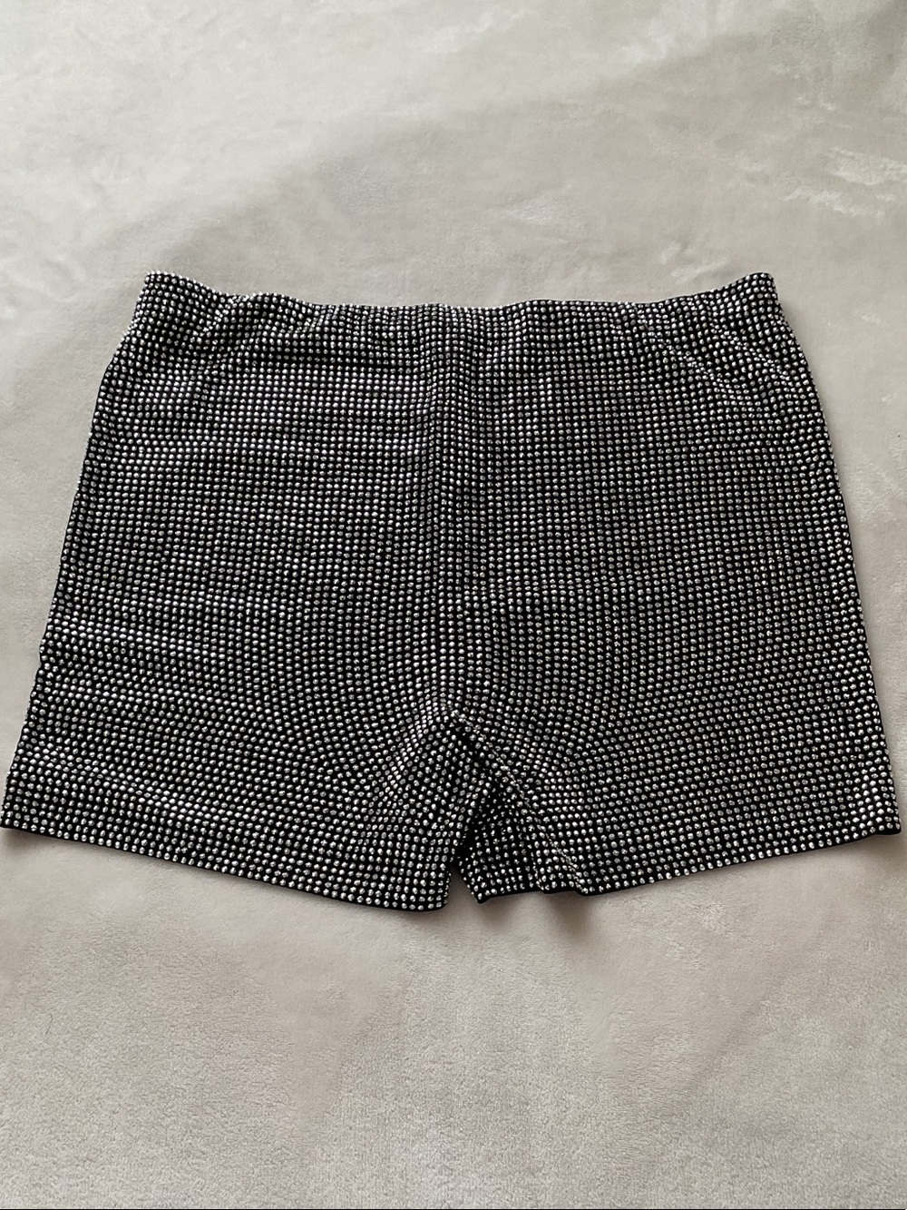 Zenobia Black High Waist Women Shorts with White Dot Pattern - Picture 3 of 7